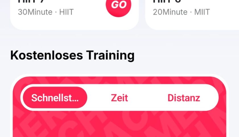 Die Merach App (Screenshot)